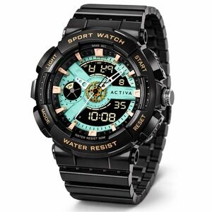 Activa Pixel X Invicta Digital Unisex Watch - 50mm, Black (ACW499-009)